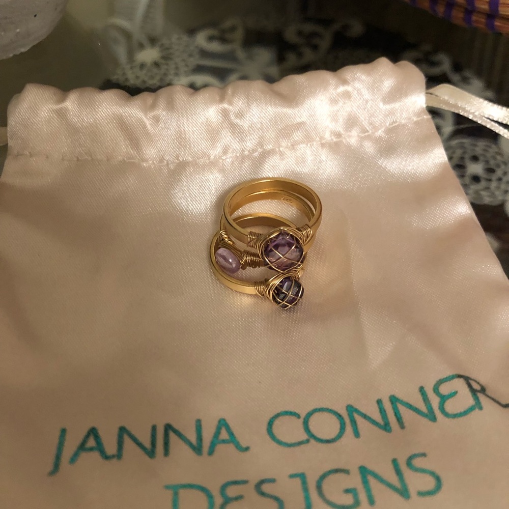 NWOT Janna Conner Wire Wrapped Rings